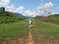 Zoe Pearson traverses an area in Honduras