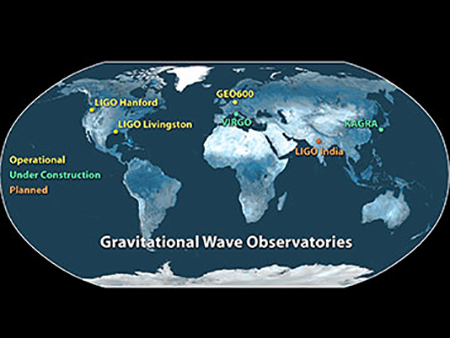 Map of Gravitational-Wave Observatories Across the Globe
