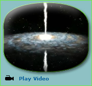 Still from video showing a galactic cataclysm