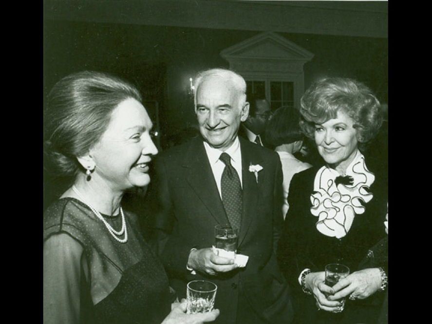 NMS Laureate Simon Ramo and his wife Virginia with an unidentified guest