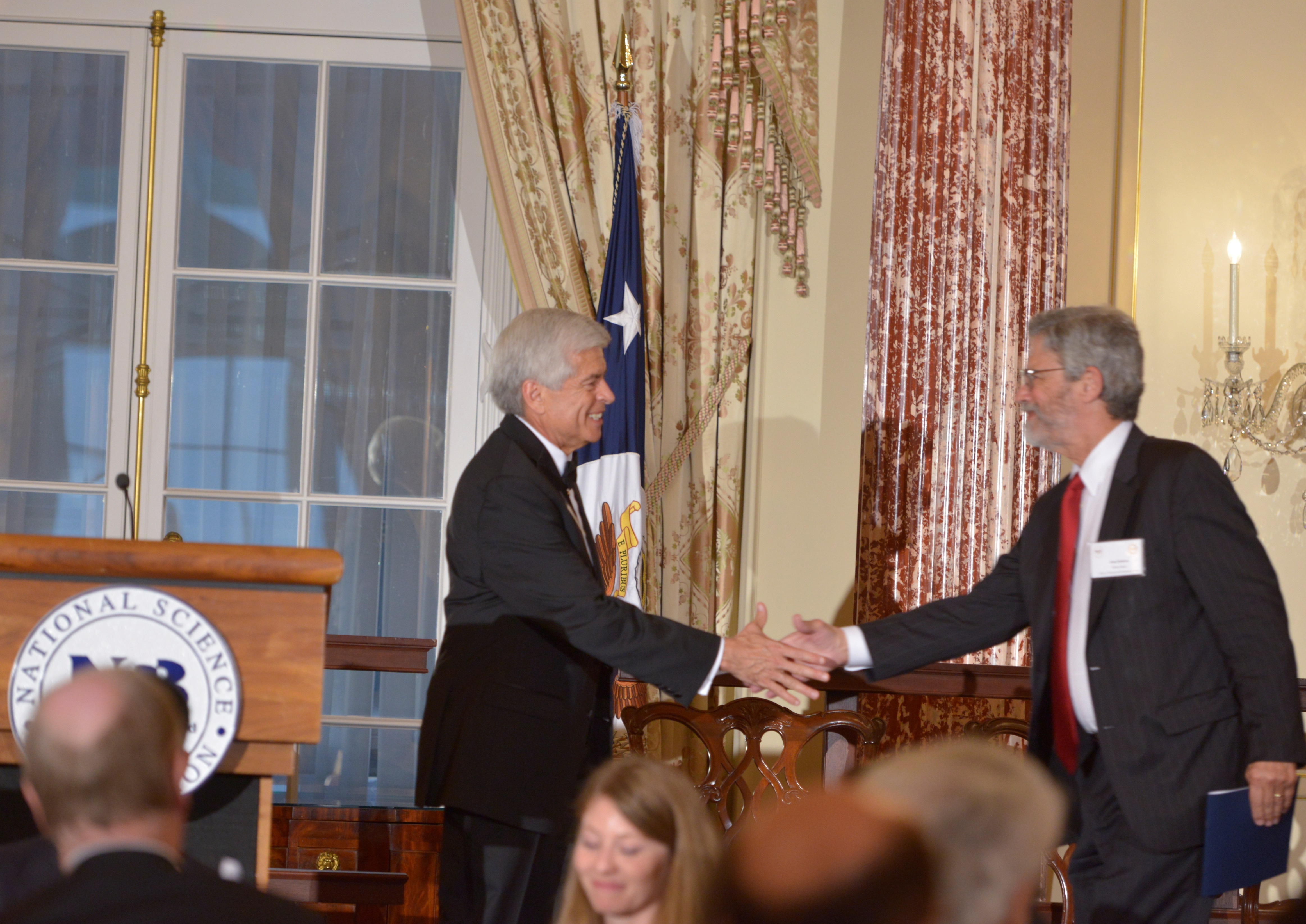 Arvizu welcomes President Obama's Science Advisor John Holdren to the podium
