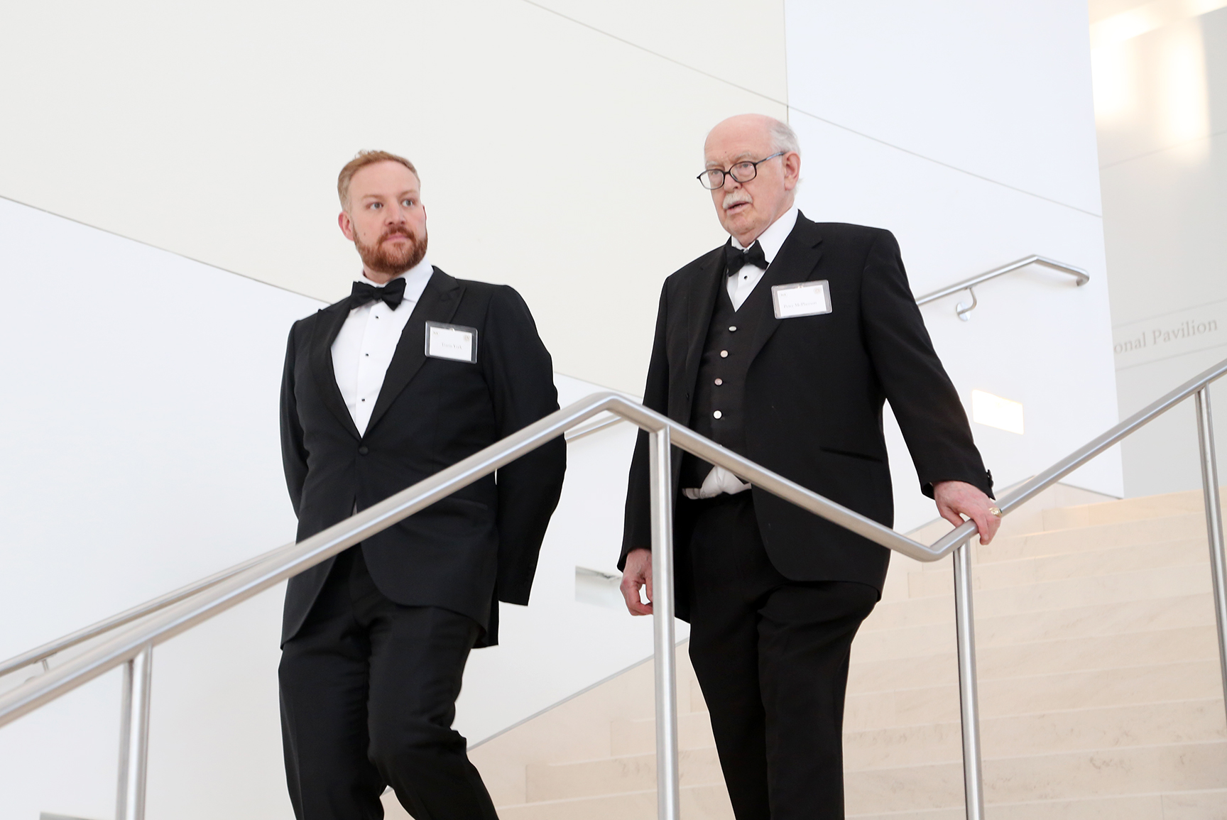 Guests descending stairs, 2018 NSF Awards Ceremony