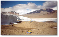 the U.S. Antarctic Program field camp at Lake Hoare