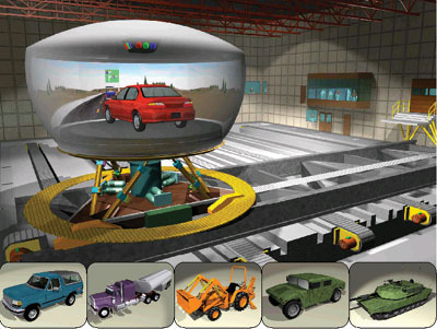 artist rendition of the National Advanced Driving Simulator