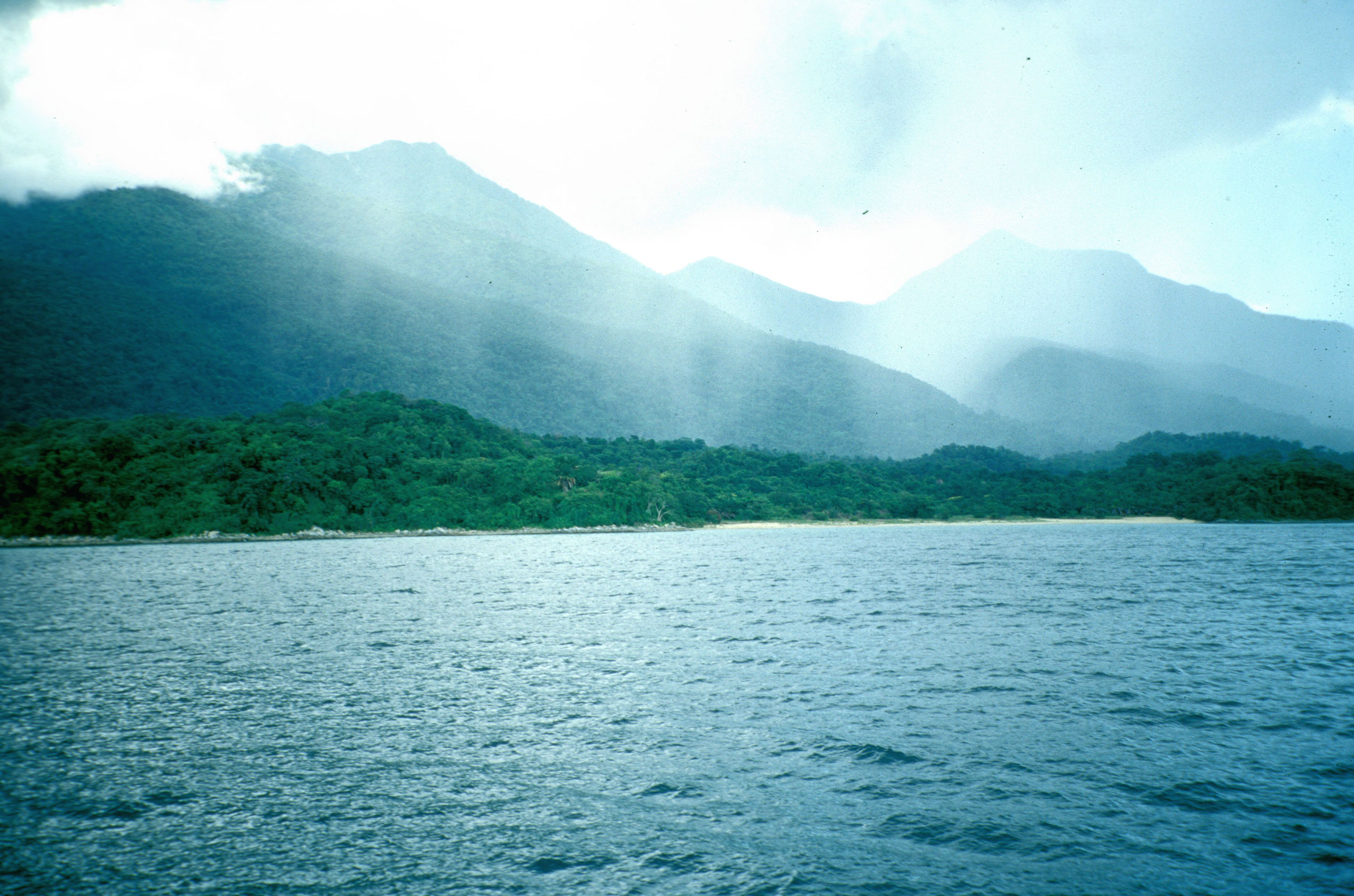 Lake Tanganyika coastline Mahale Mtns