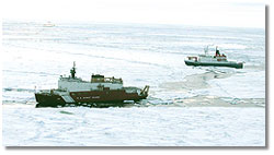USCGC Healy and the Polarstern