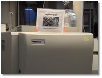The MegaBACE 1000 DNA Analysis System; caption is below