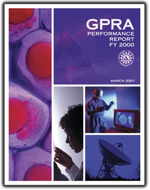 Image of GPRA Performance Report FY 2000 Cover - Link to Table of Contents