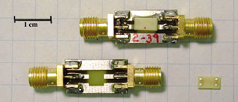 Multilayer low-pass microwave filter (2.5 GHz) fabricated from novel bismuth pyrochlore materials