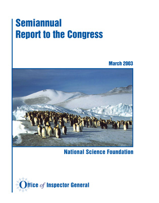 OIG Semiannual Report to the Congress Cover