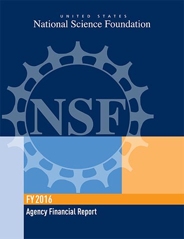 NSF FY 2016 Agency Financial Report front cover